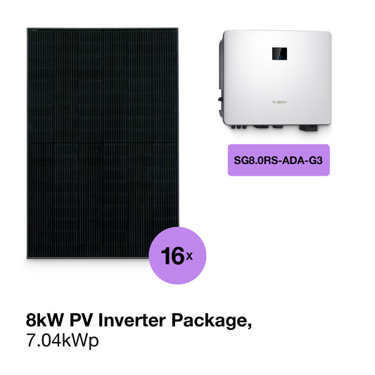 8kW Residential Grid-Tied Solar Package - 7.04kWp